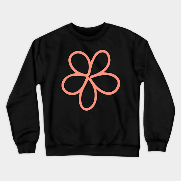 Pink flower Crewneck Sweatshirt by Happycactus